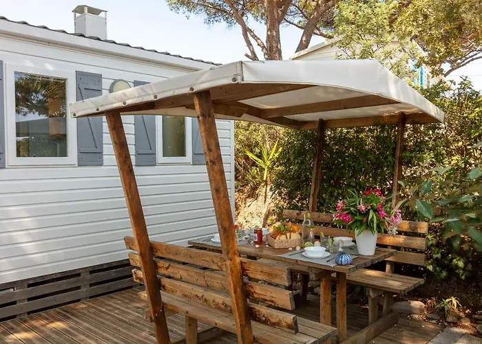 L Arbousier, Mobil-home Vue Degagee Sur La 度假居 耶尔