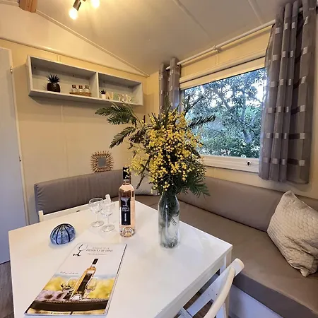 L'Arbousier, Mobil-Home Cosy Situe Sur Le Haut Du Domaine Avec Vue Degagee Sur La Mer Homestay